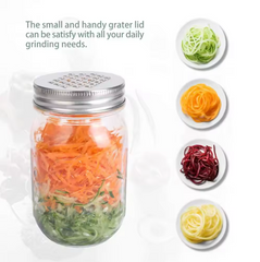 Vegetable Grater Lid for Mason Jars