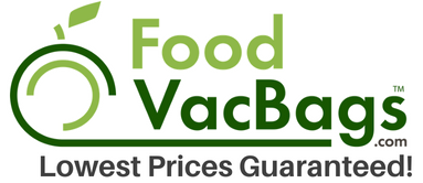 Logo for FoodVacBags.com, distributor of vacuum sealer bags and rolls