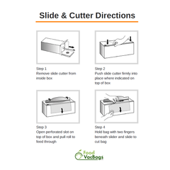11" X 100' Bulk Vacuum Sealer Roll In Dispenser Box With Cutter instructions