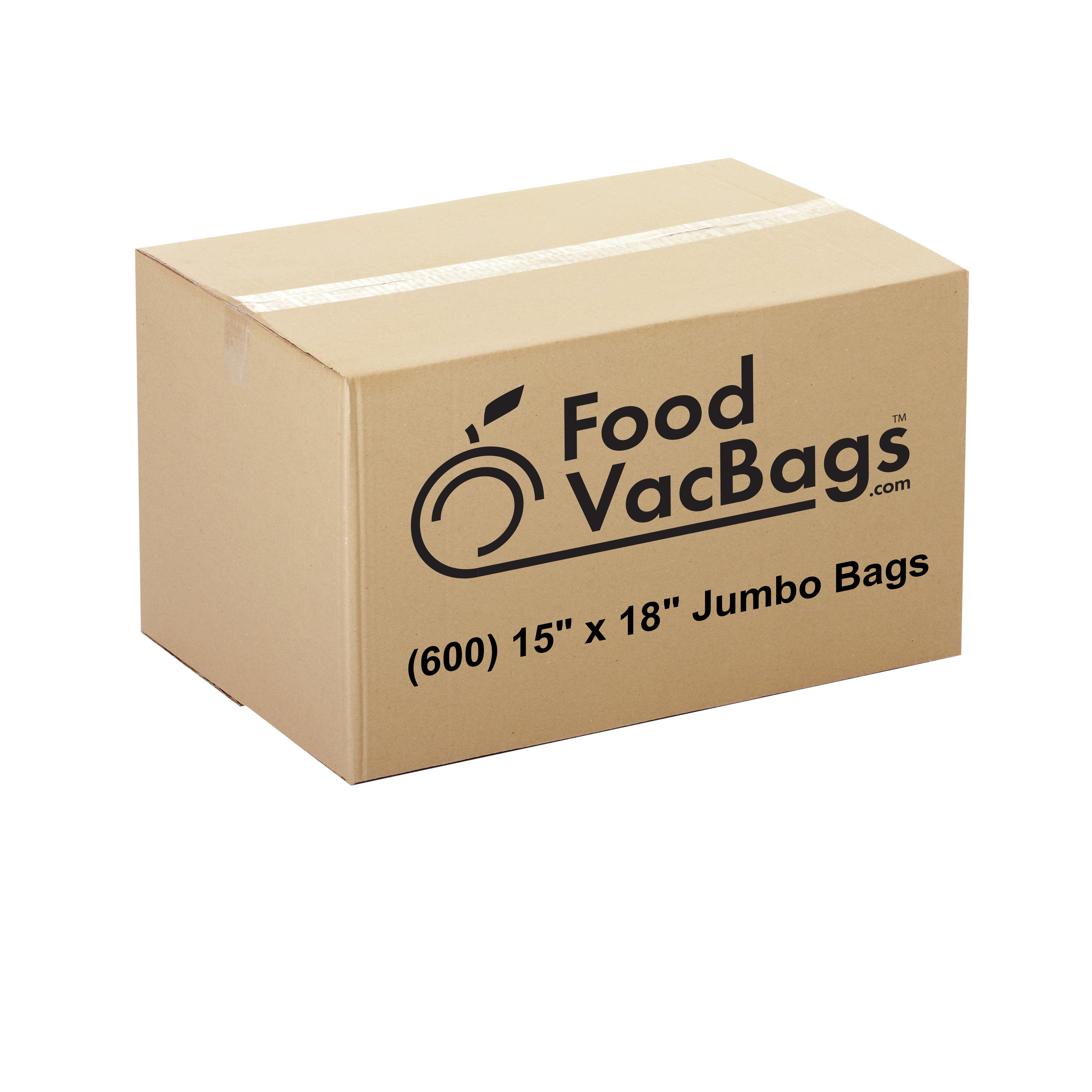600 FoodVacBags 15" X 18" Jumbo Bags - FoodSaver Compatible - Sous Vide, wholesale vacuum seal bags, cannabis packaging