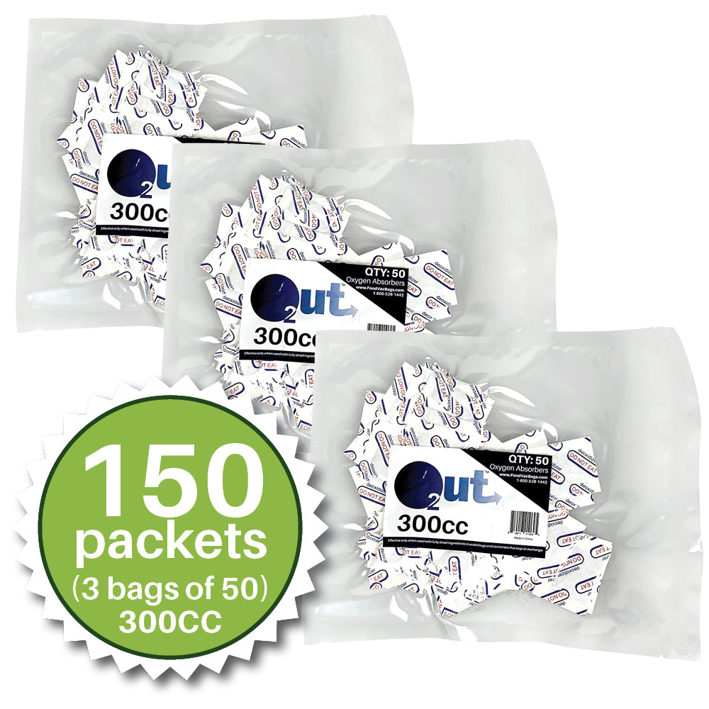 300cc Oxygen Absorbers - 50 per bag