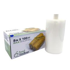 8" x 100' box vacuum sealer roll foodvacbags