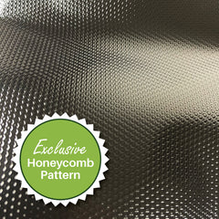 black and clear honeycomb embossed vacuum seal pouches