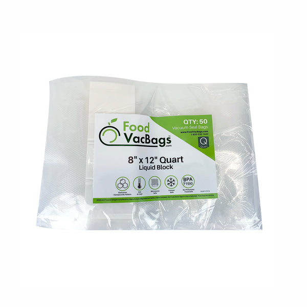 8 x 12 FlairPak 350 Pre-Zippered Vacuum Seal Pouches (3 Mil