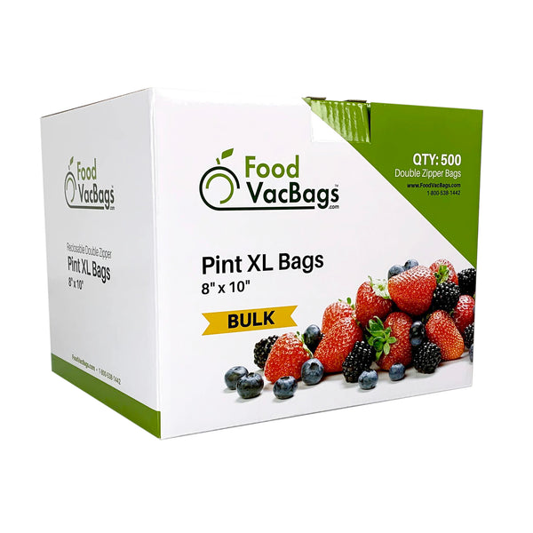 8 x 10 Double Zipper Bags - 500 count – FoodVacBags