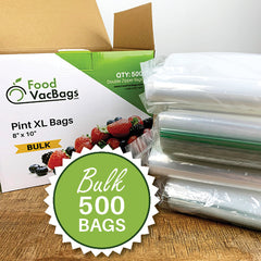 Double Zipper Ziploc Reclosable Bags Pint Bulk 500 Bags