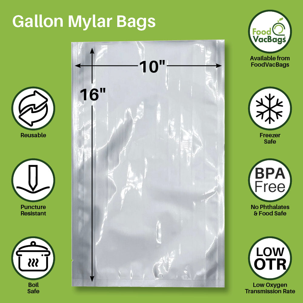 Gallon Mylar Bags from FoodVacBags