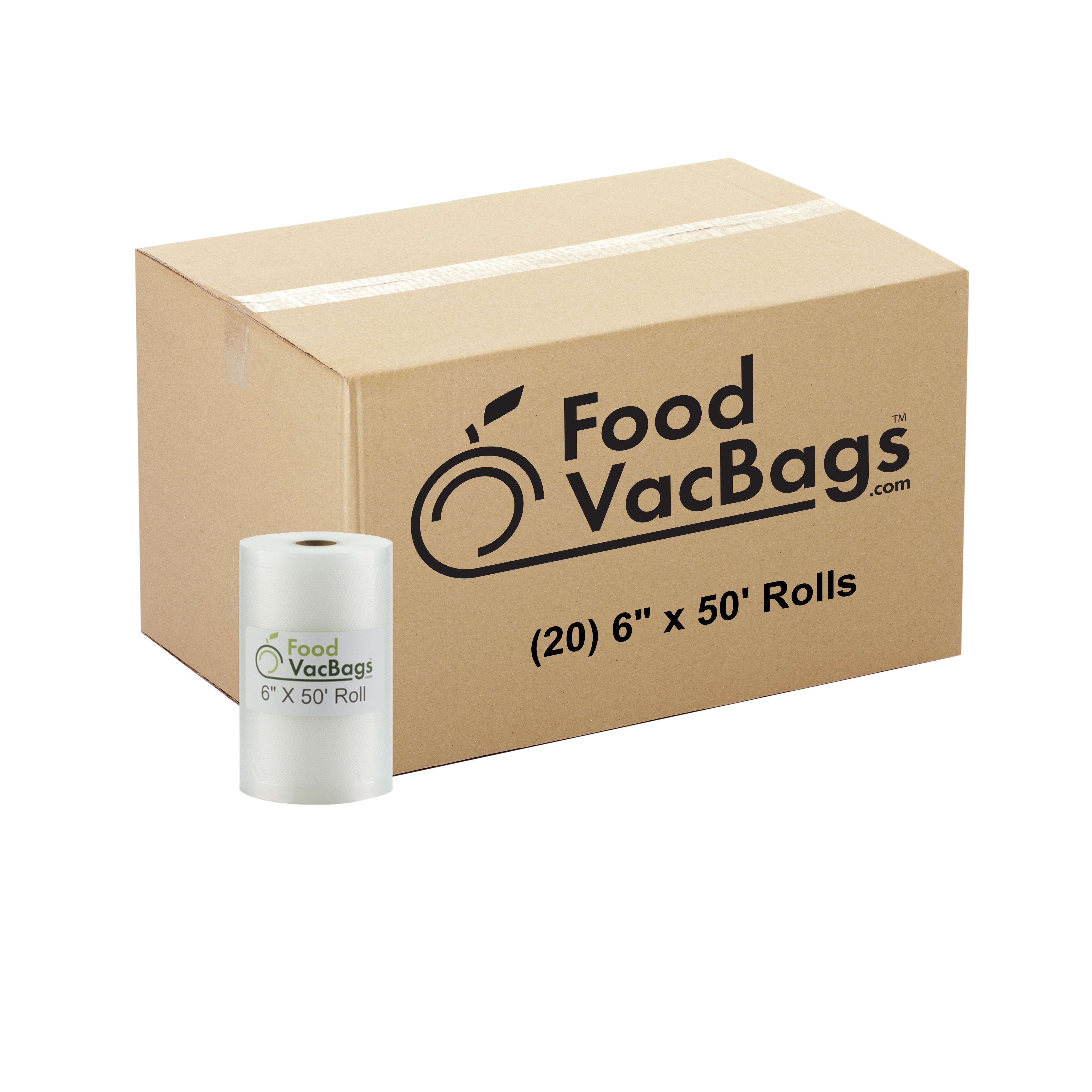 6" x 50' Vacuum Seal Rolls - Bulk - Case of 20, wholesale vacuum seal rolls