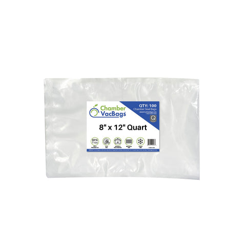 8" x 12" Quart chamber seal bags foodvacbags
