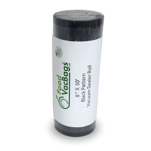 black and clear vacuum sealer roll