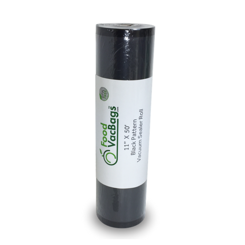 Black and Clear Vacuum Sealer Rolls 11" x 50'
