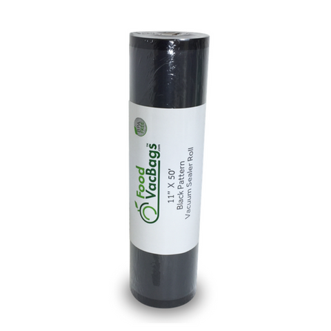 Black and Clear Vacuum Sealer Rolls 11" x 50'