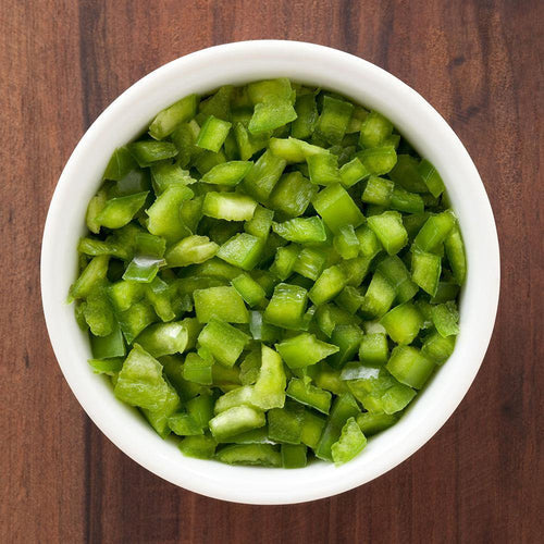 Freeze-Dried Green Bell Pepper Dices