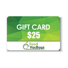 FoodVacBags Gift Card, Gift Certificate, Gift Voucher