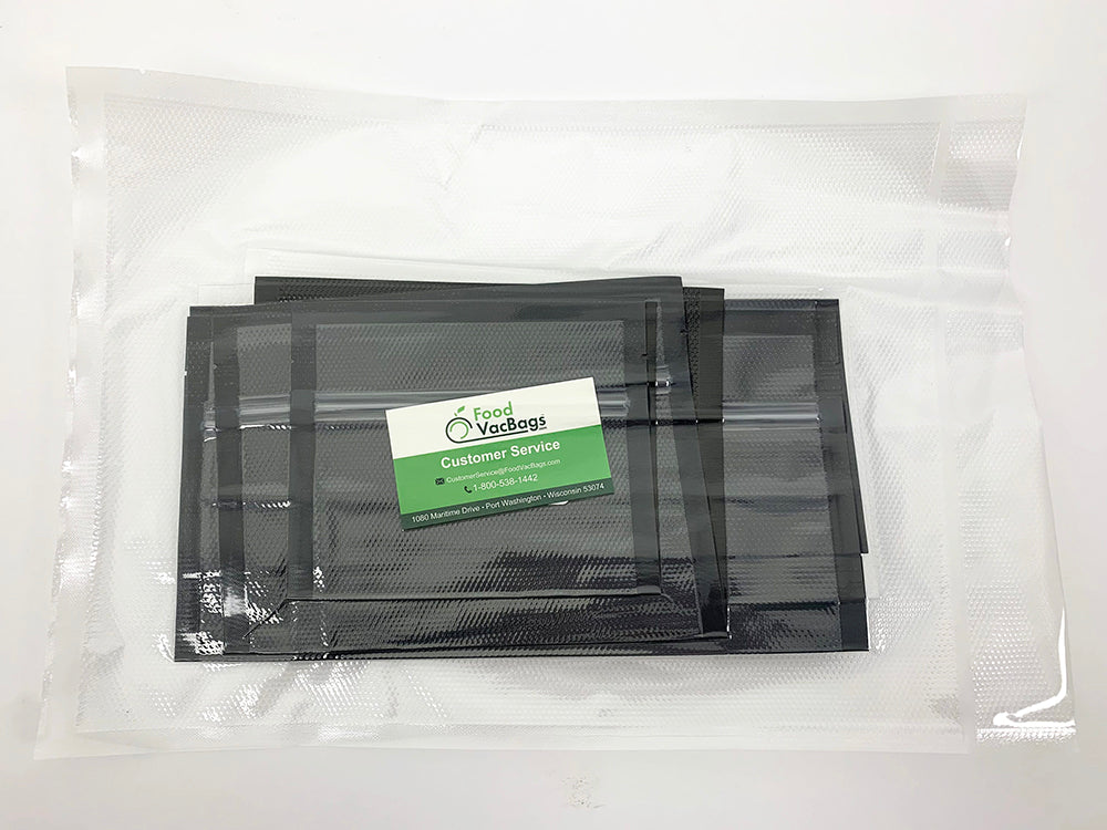 Sample FoodVacBags ZIPPER Vacuum Sealer Bags