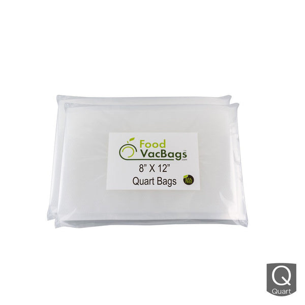 200 Count - 8 x 12 Quart Size Pre-Cut Vacuum Sealer Bags