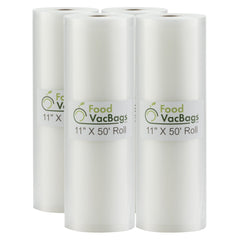 4 11" x 50' Vacuum Sealer Bags FoodVacBags