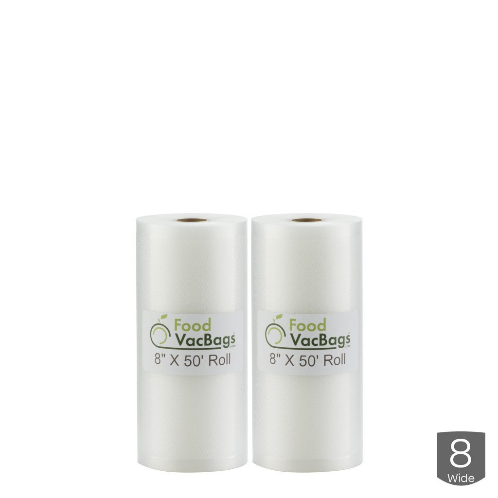 Rolls - 8" X 50' Vacuum Seal Rolls - FoodSaver Compatible - Sous Vide