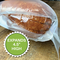 expandable gusseted vacuum sealer bag