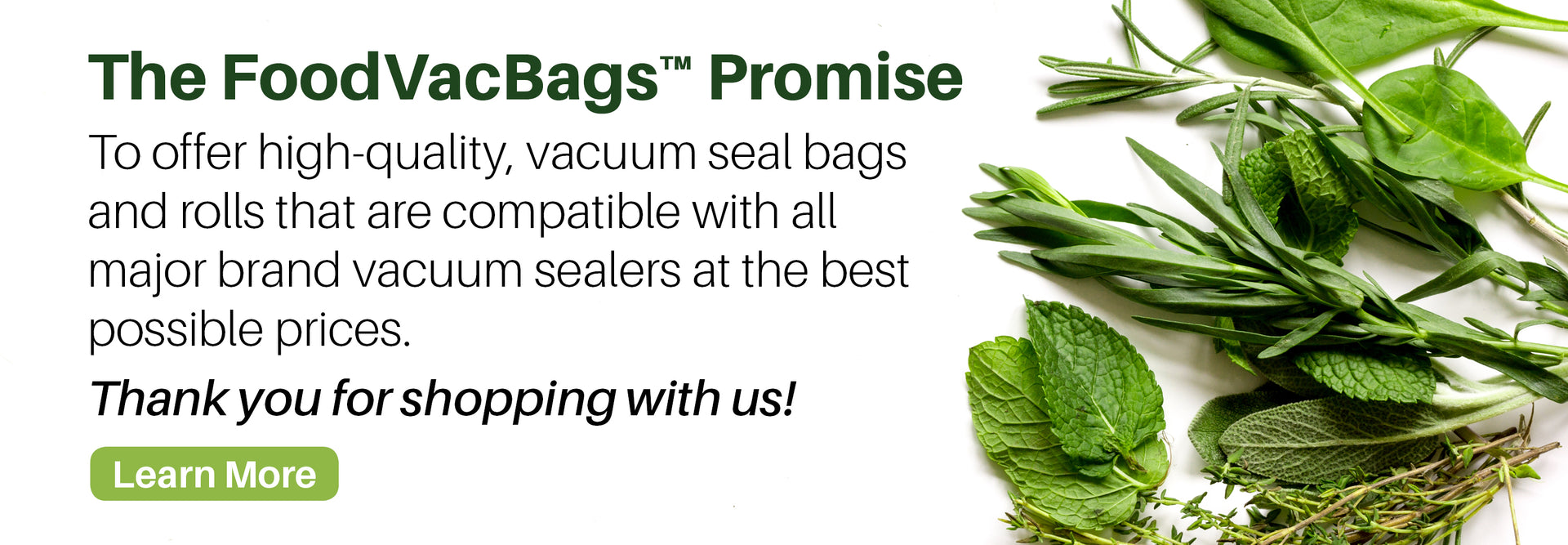 Sample FoodVacBags Vacuum Sealer Bags
