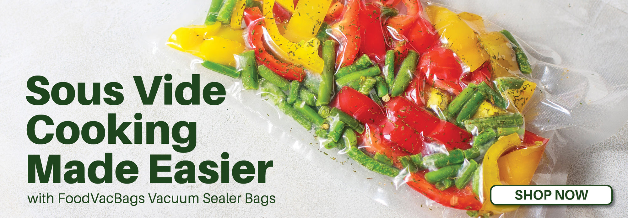 Logos of major vacuum seal food bags brands, including food saver bags