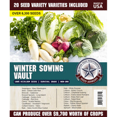 Winter Sowing Vault - 20 Non-GMO Heirloom Seed Varieties