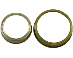 Gold Bands / Rings for Mason Jars 10 Pack