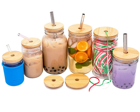 Bamboo Straw Hole Tumbler Lid