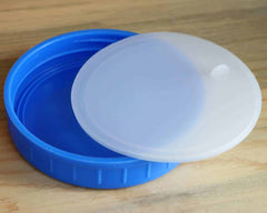 Leak Proof Plastic Storage Lids with Silicone Liners for Mason Jars