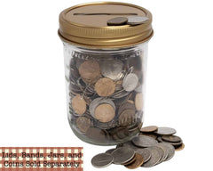 Copper Coin Slot Bank Lid Inserts for Mason Jars 10 Pack