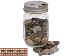 Coin Slot Bank Stainless Steel Lid Inserts for Mason Jars 10 Pack