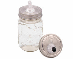 Liquor Pour Spout Stainless Steel Lid for Mason Jars