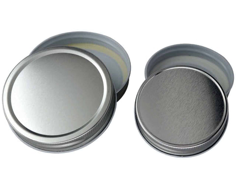 Shiny Metal Storage Lids for Mason Jars 6 Pack