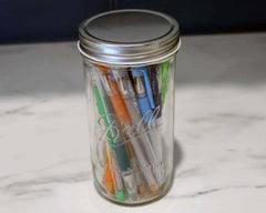 Shiny Metal Storage Lids for Mason Jars 6 Pack