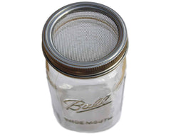 Curved Rust Proof Sprouting Lid and Band for Mason Jars