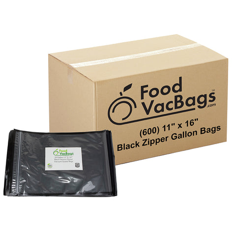FoodVacBags - 11 inch x 16 inch Liquid Block Gallon Vacuum Seal Bags - 50 Count, Clear
