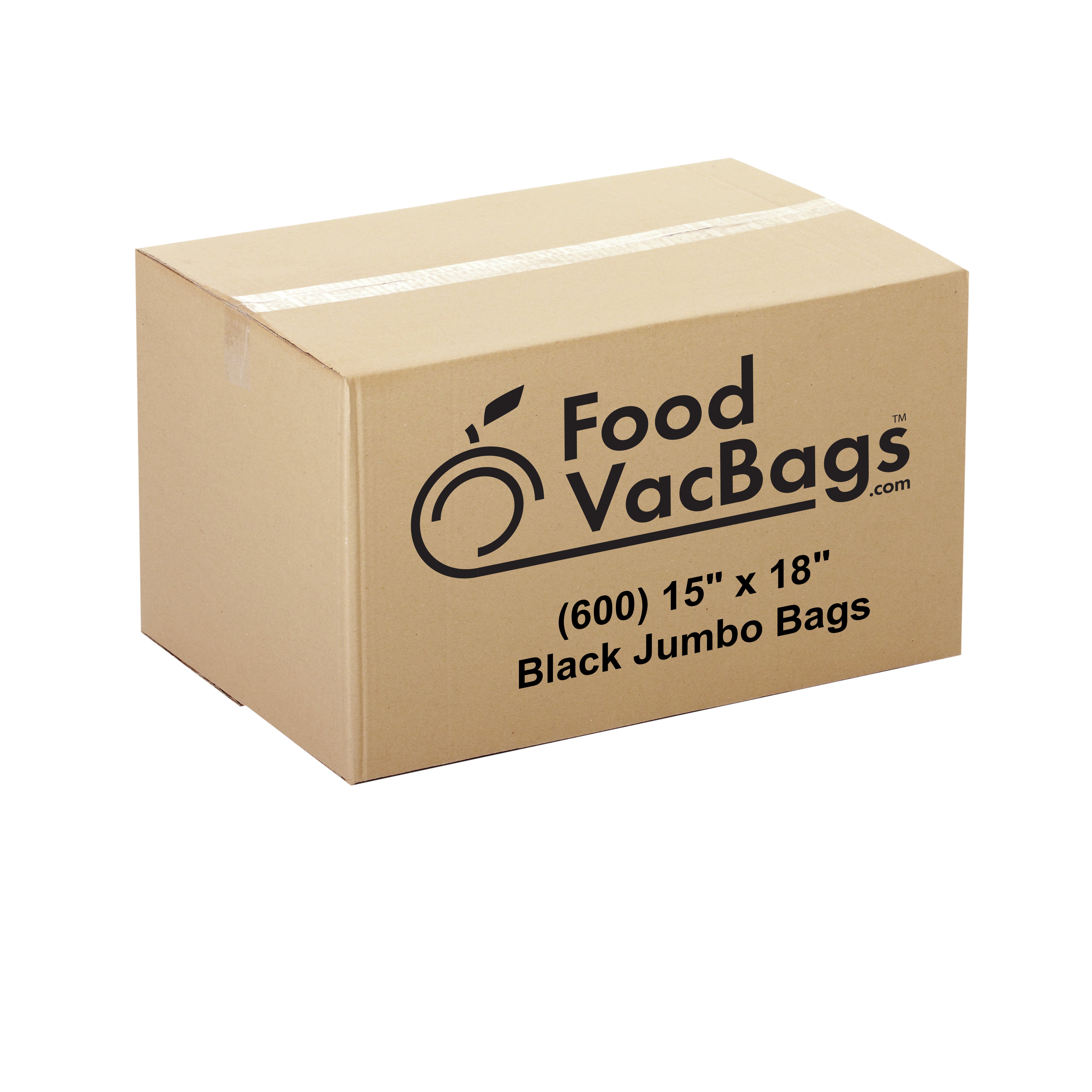 600 - 15 X 18 Black & Clear Jumbo Bags – FoodVacBags