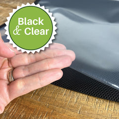 black and clear foodvacbags vacuum sealer bags pouches
