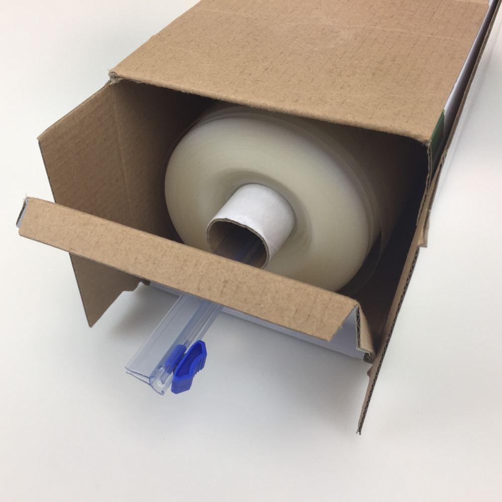8x100' FoodVacBags Boxed Vacuum Seal Roll with Cutter 