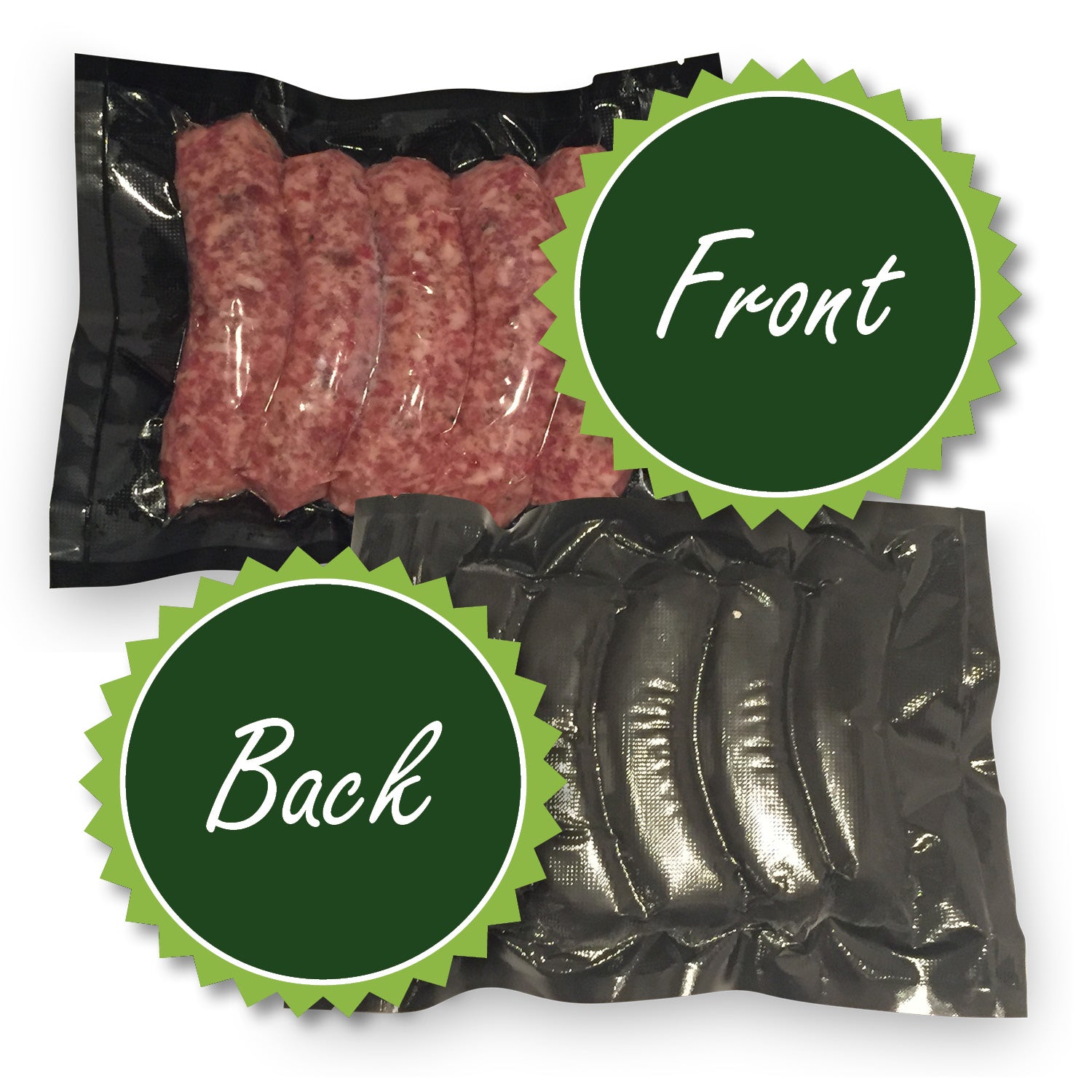 Black Back & Clear Front Vacuum Seal Bags