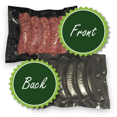 FoodVacBags Black Back & Clear Front Vacuum Seal Bags are perfect for display
