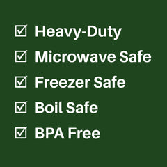 FoodVacBags are Heavy-Duty, Microwave Safe, Freezer Safe, Boil Safe & BPA Free!