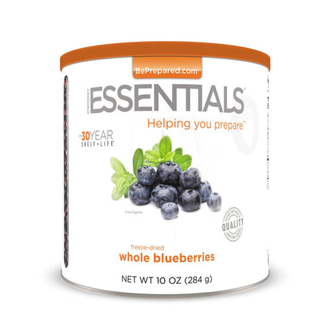 freeze dried whole blueberries emergency essentials prepper food