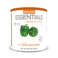 Freeze-Dried Green Bell Pepper Dices