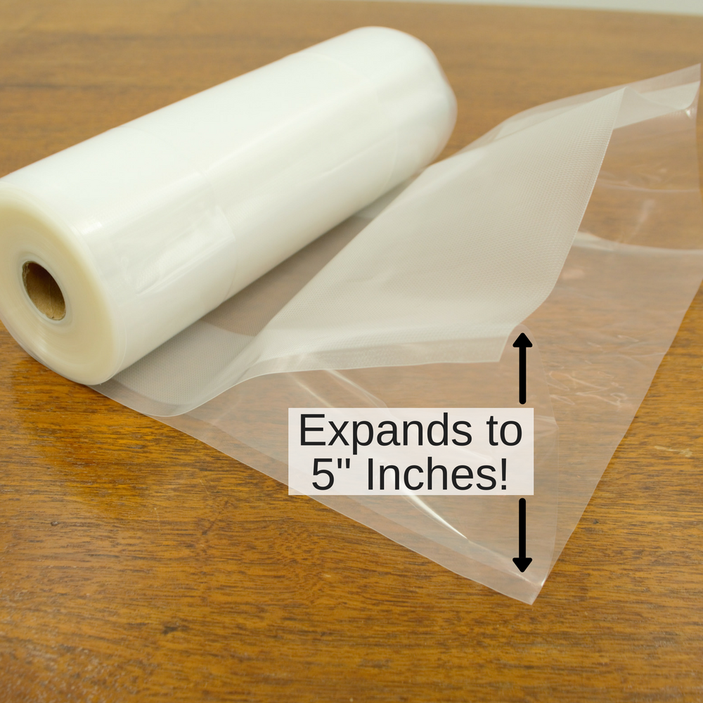 Gusseted Expandable Vacuum Sealer Roll