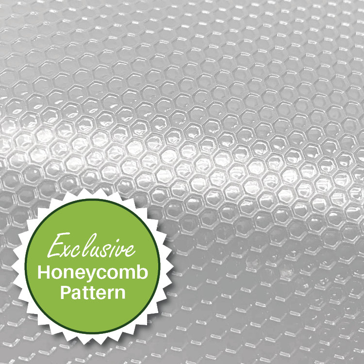 FoodVacBags have an Exclusive Embossed Honeycomb Pattern