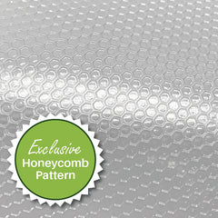 FoodVacBags exclusive honeycomb embossed vacuum seal pattern