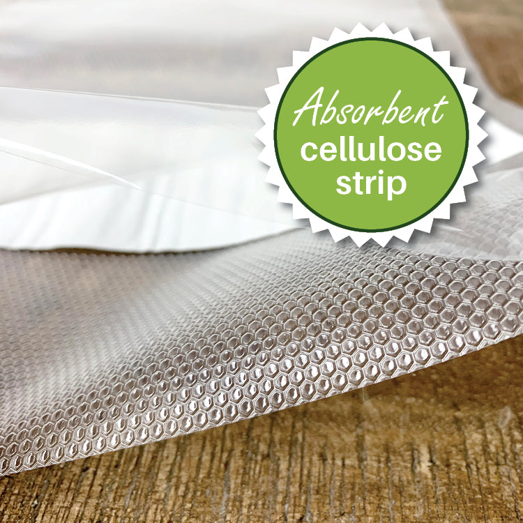 Liquid Block with absorbent cellulose strip for Foodsaver