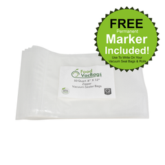 quart zipper vacuum sealer bag compatible with FoodSaver