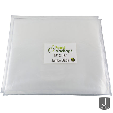 Bags - 100 FoodVacBags™ 15" X 18" Jumbo Vacuum Seal Bags - FoodSaver Compatible - Sous Vide